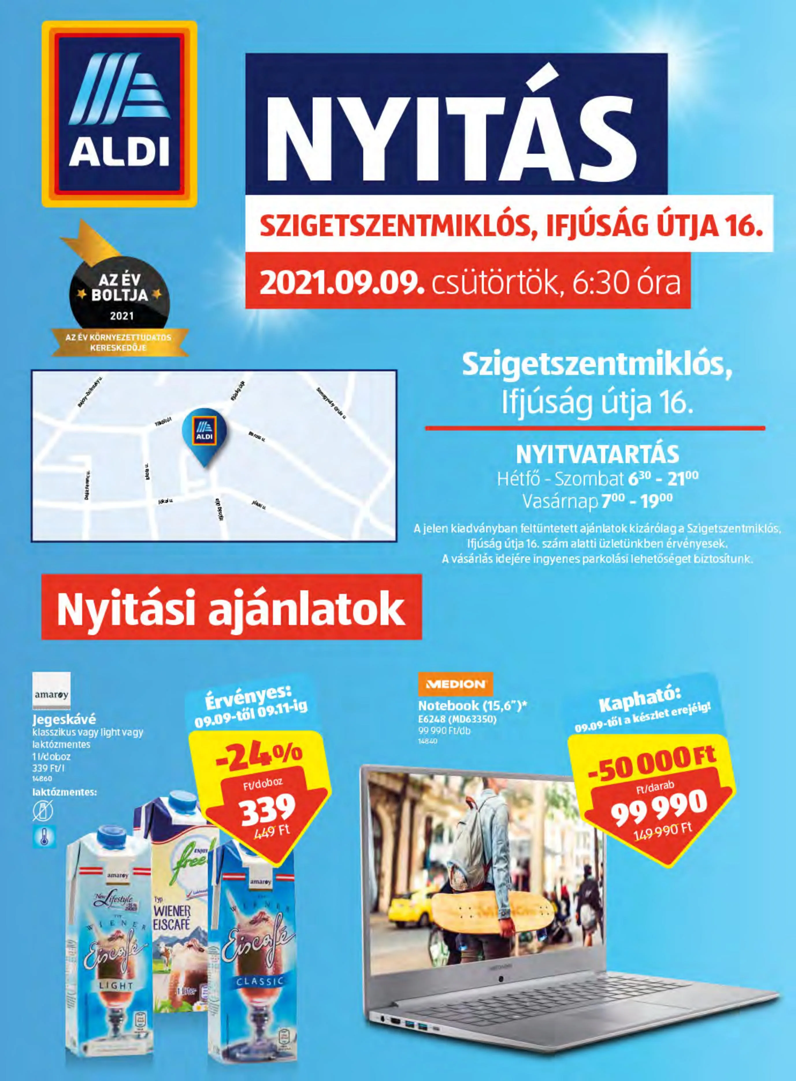 Aldi akciós újság Szigetszentmiklos 09.09–09.11