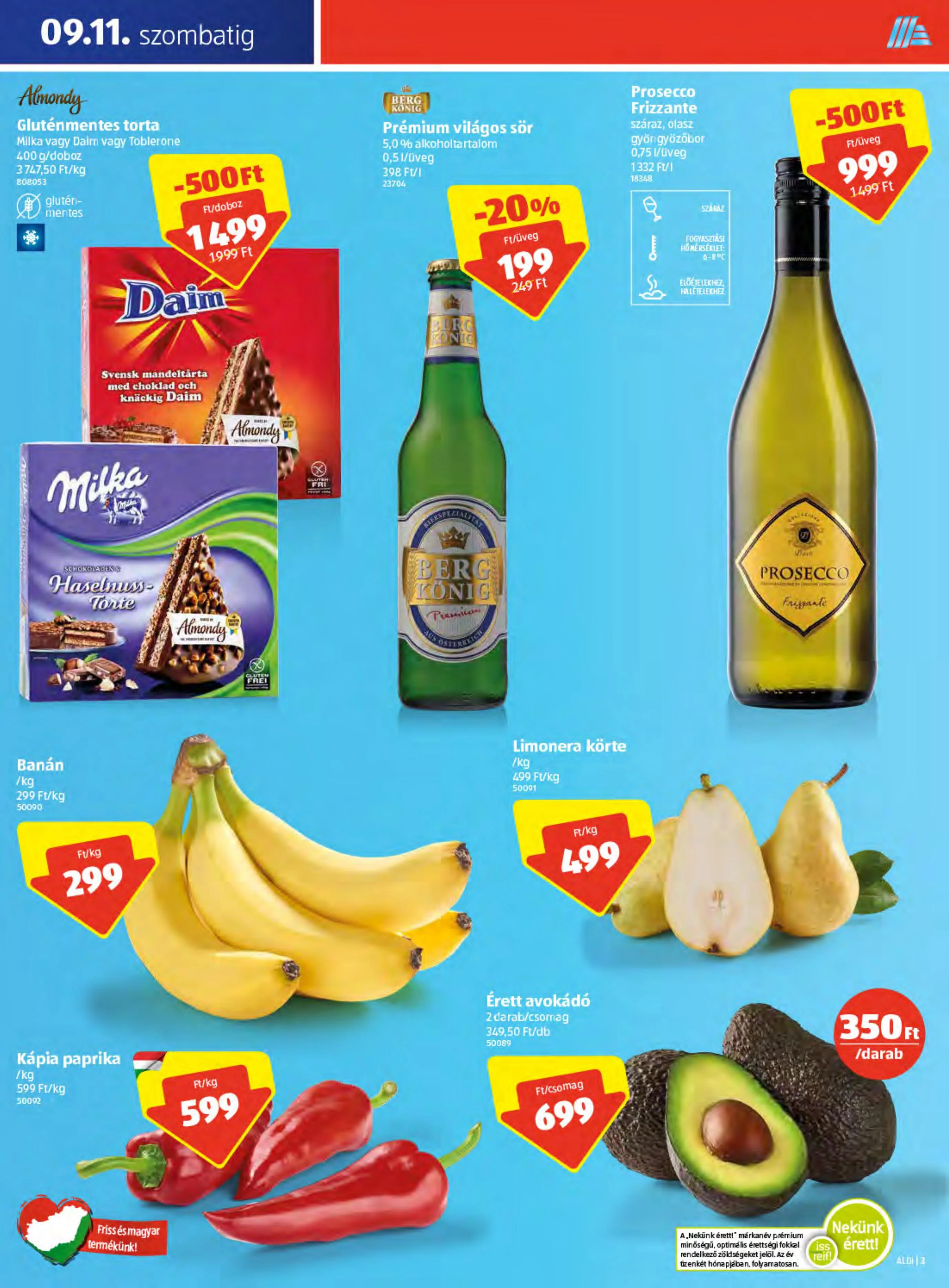 Aldi akciós újság Szigetszentmiklos 09.09–09.11 – 3. oldal