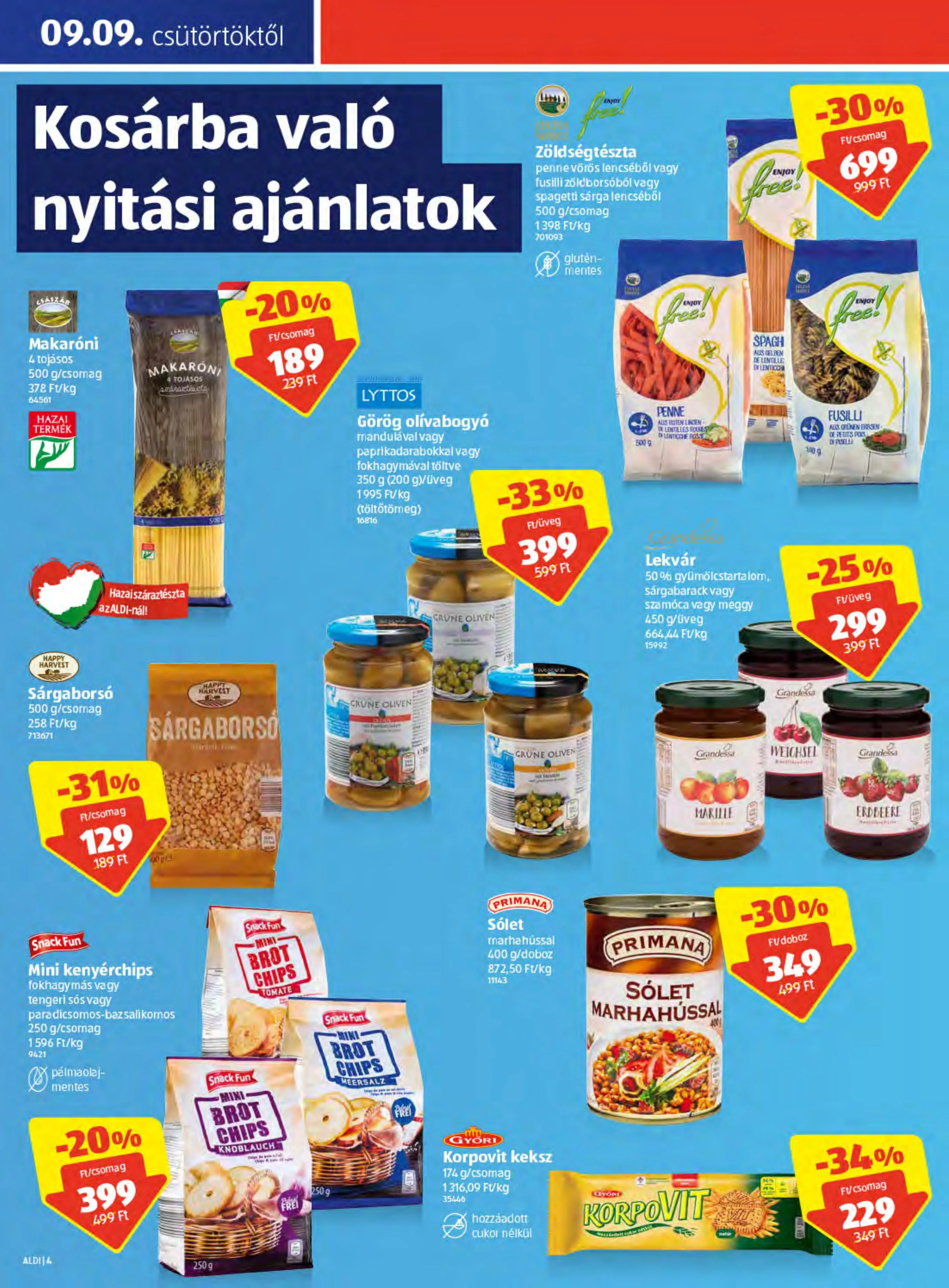 Aldi akciós újság Szigetszentmiklos 09.09–09.11 – 4. oldal