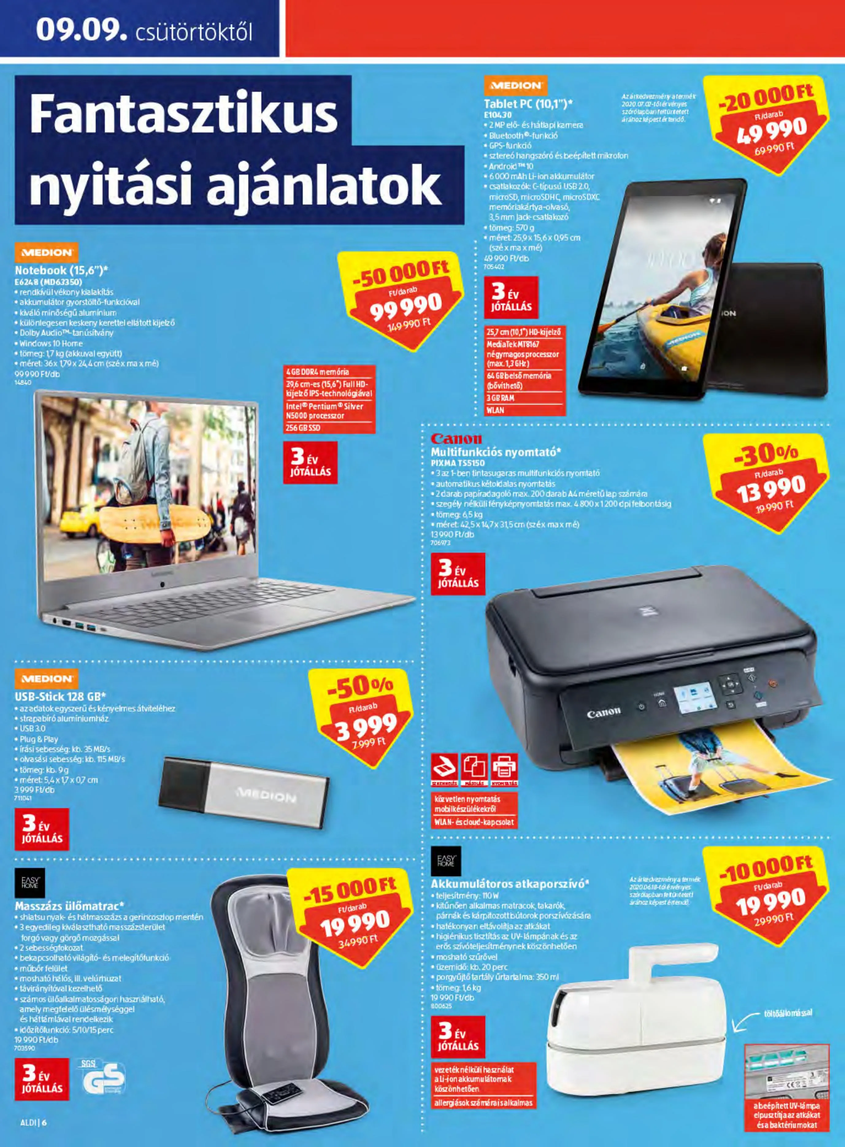 Aldi akciós újság Szigetszentmiklos 09.09–09.11 – 6. oldal