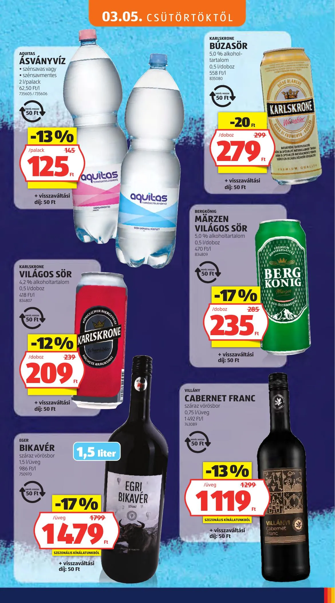 Aldi akciós újság Tartos arcsokkentes 03.05–03.11 – 25. oldal