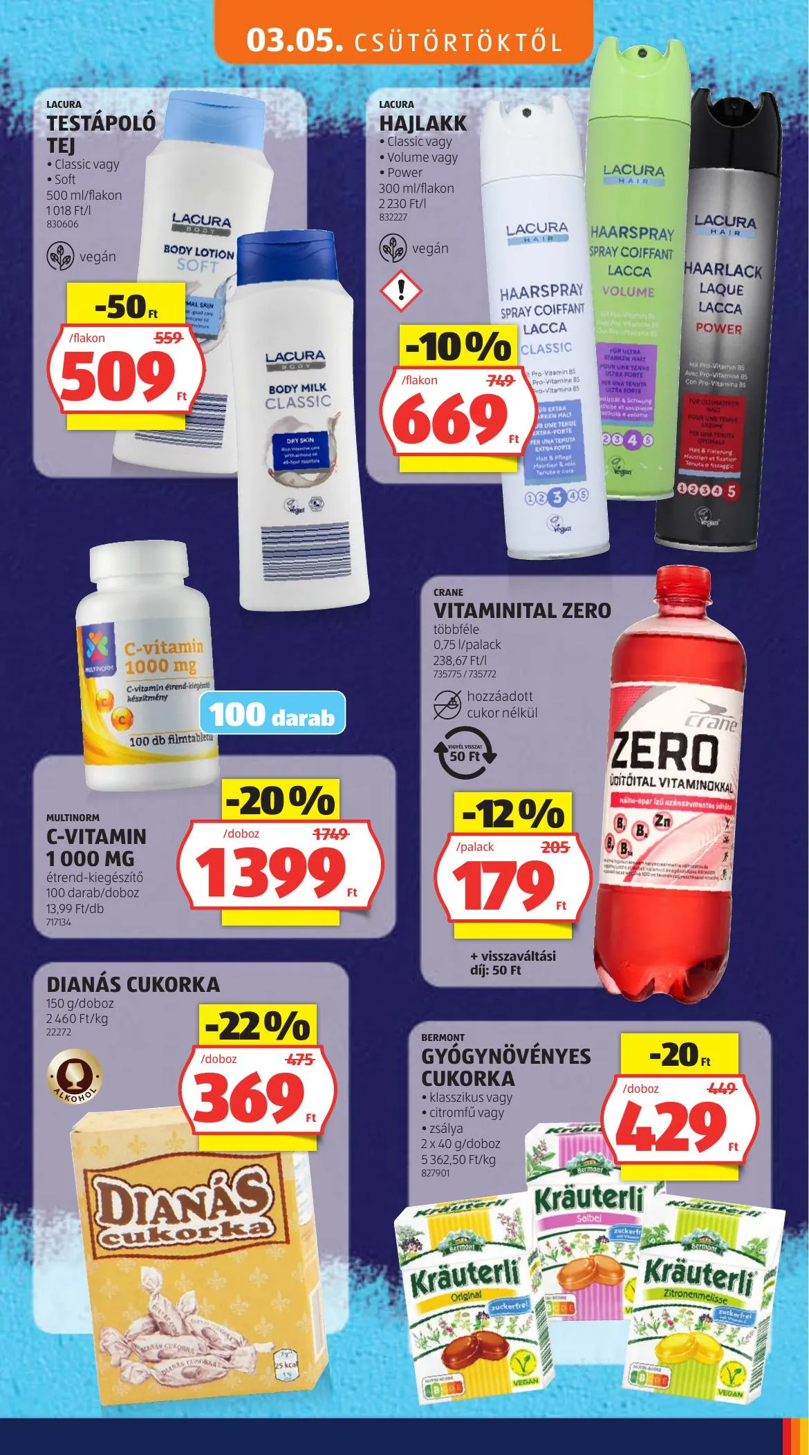 Aldi akciós újság Tartos arcsokkentes 03.05–03.11 – 29. oldal
