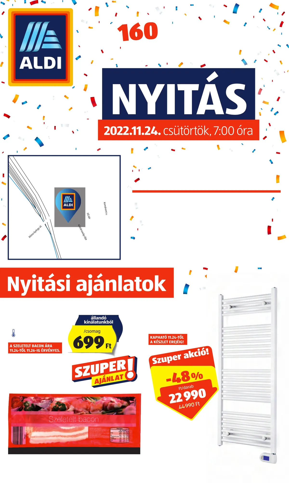 Aldi akciós újság Tatabanya 11.24–11.26