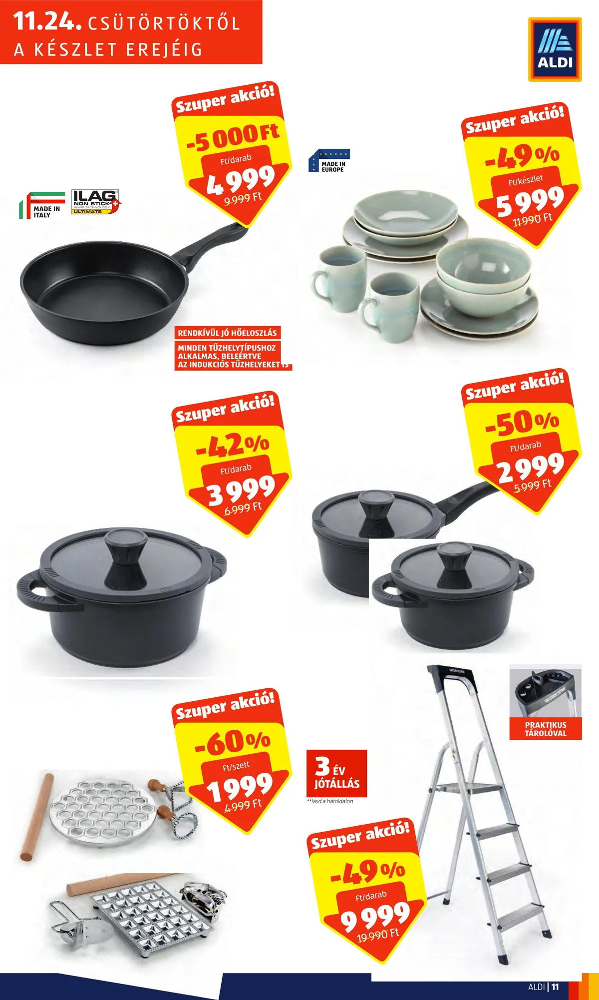 Aldi akciós újság Tatabanya 11.24–11.26 – 11. oldal