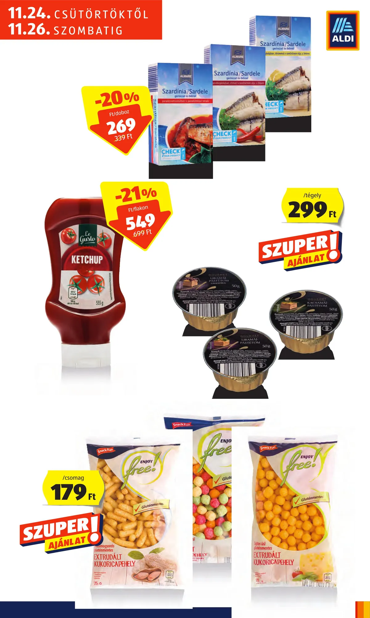 Aldi akciós újság Tatabanya 11.24–11.26 – 5. oldal