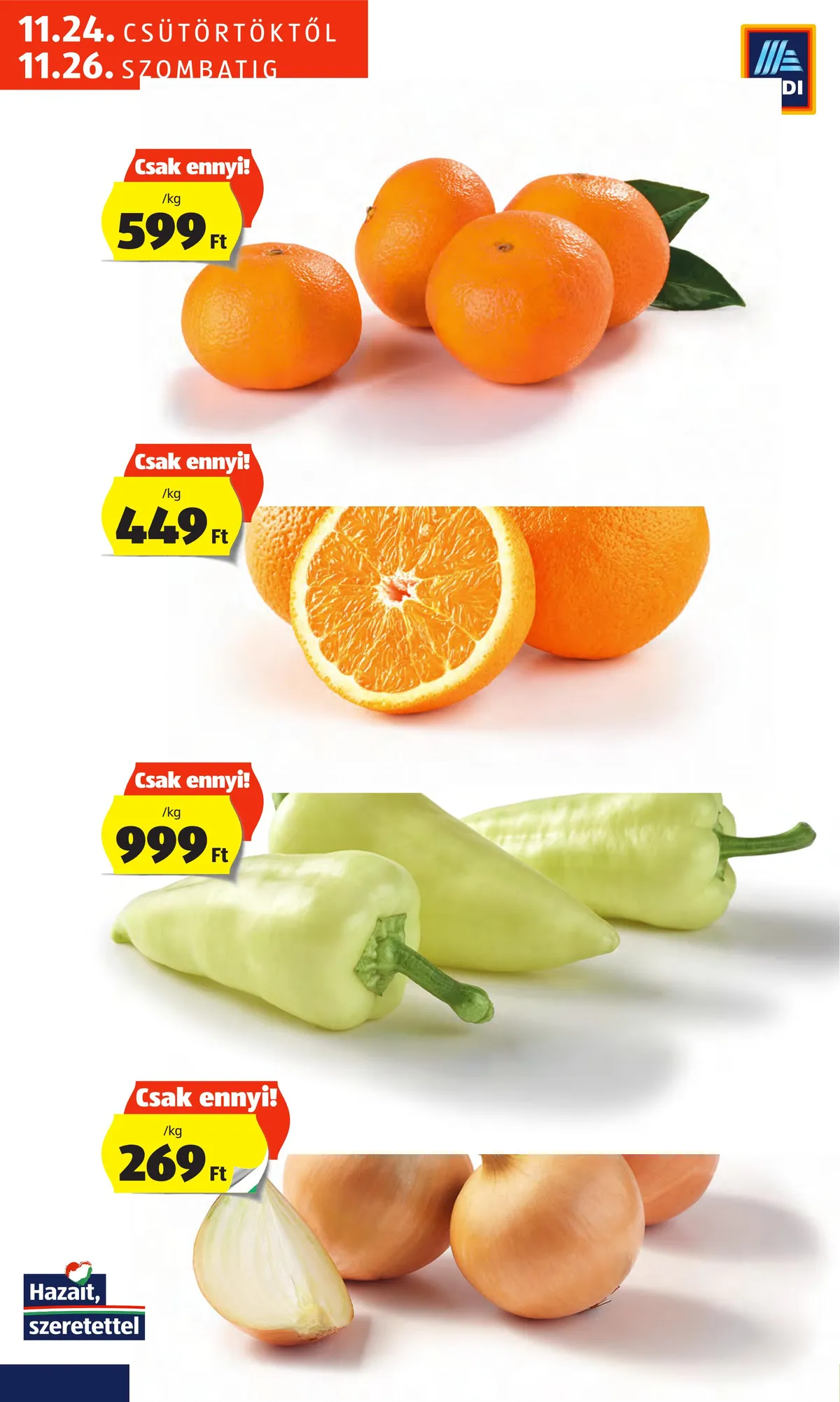 Aldi akciós újság Tatabanya 11.24–11.26 – 7. oldal