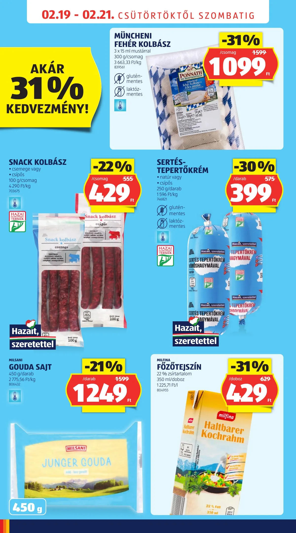 Aldi akciós újság Ujranyitas budapest 5 kerulet bathory utca 8 02.19–02.21 – 6. oldal