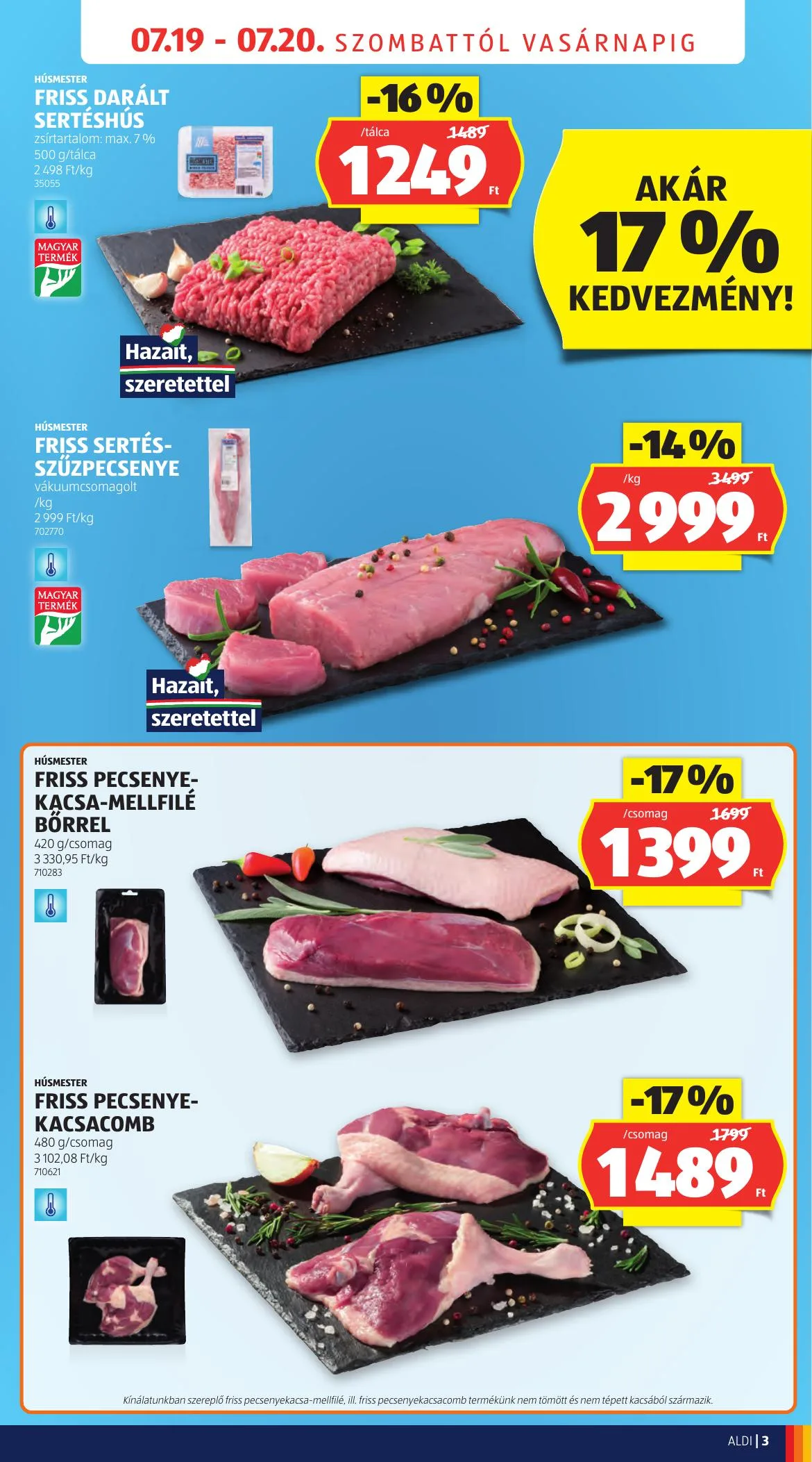 Aldi akciós újság Ujranyitas Mosonmagyarovar 07.19–07.20 – 3. oldal