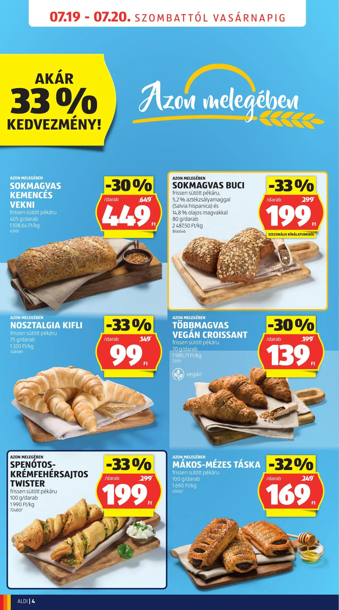 Aldi akciós újság Ujranyitas Mosonmagyarovar 07.19–07.20 – 4. oldal