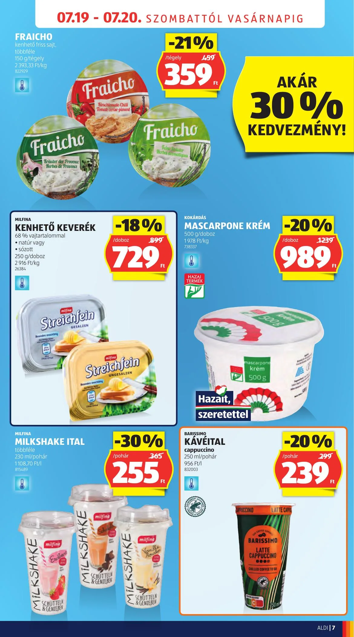 Aldi akciós újság Ujranyitas Mosonmagyarovar 07.19–07.20 – 7. oldal
