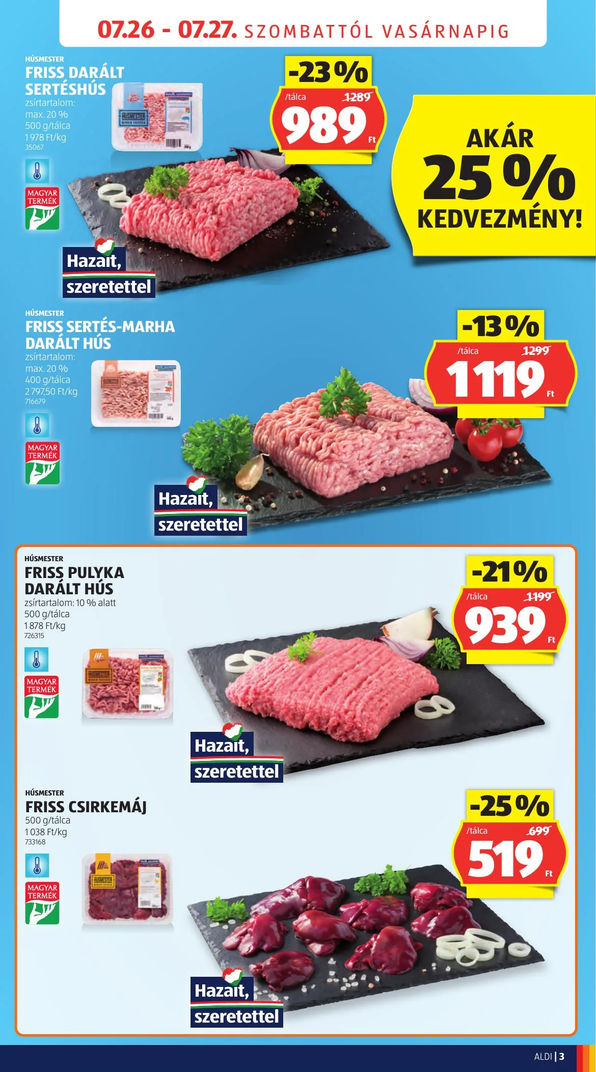 Aldi akciós újság Ujranyitas Pécs 07.26–07.27 – 3. oldal
