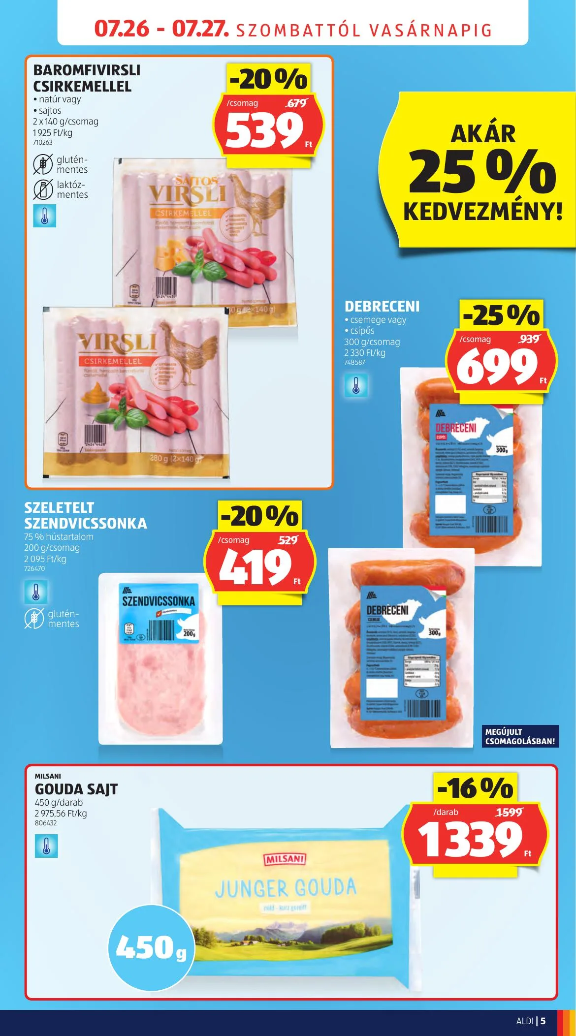 Aldi akciós újság Ujranyitas Pécs 07.26–07.27 – 5. oldal