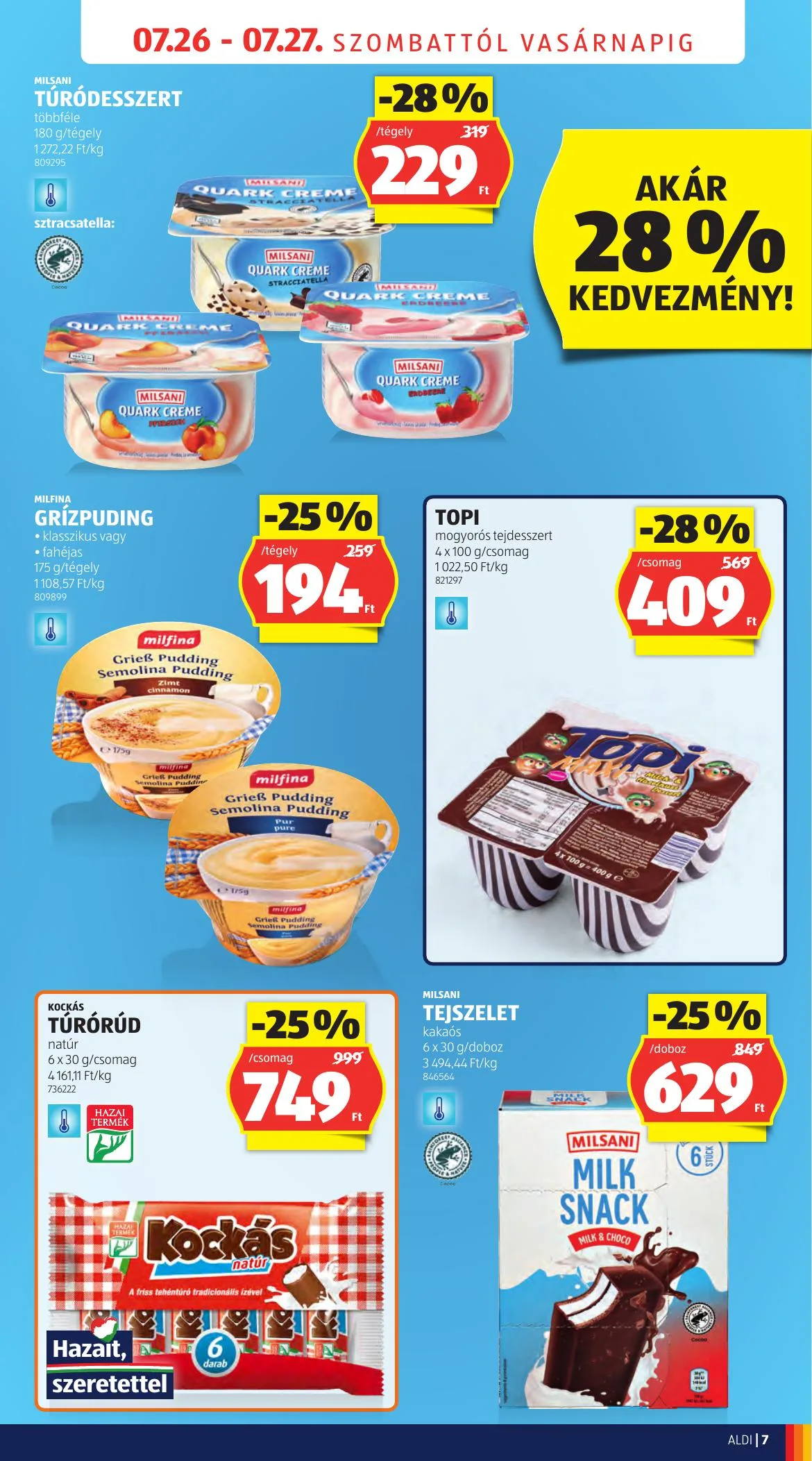 Aldi akciós újság Ujranyitas Pécs 07.26–07.27 – 7. oldal