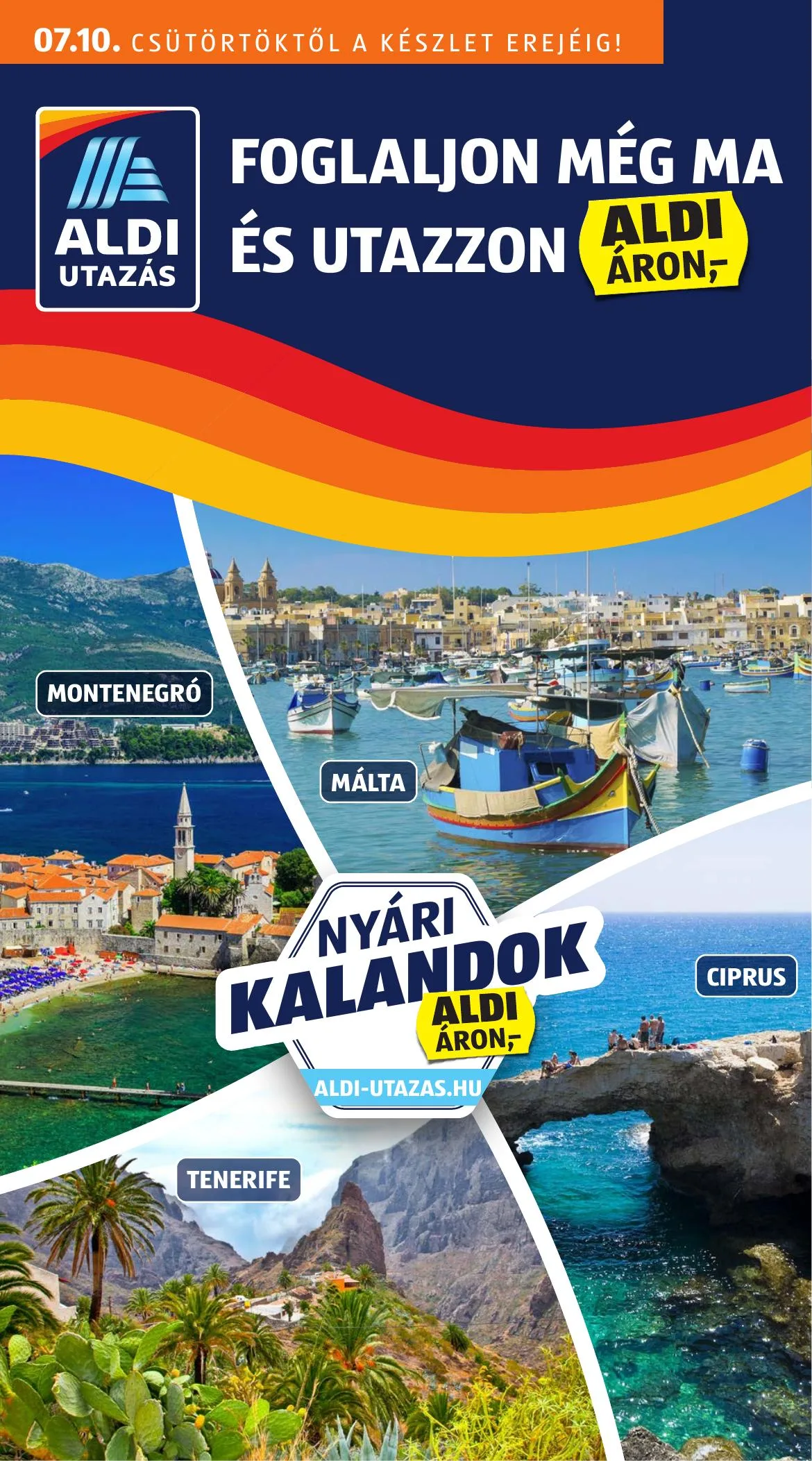 Aldi akciós újság Utazas 07.10–07.10