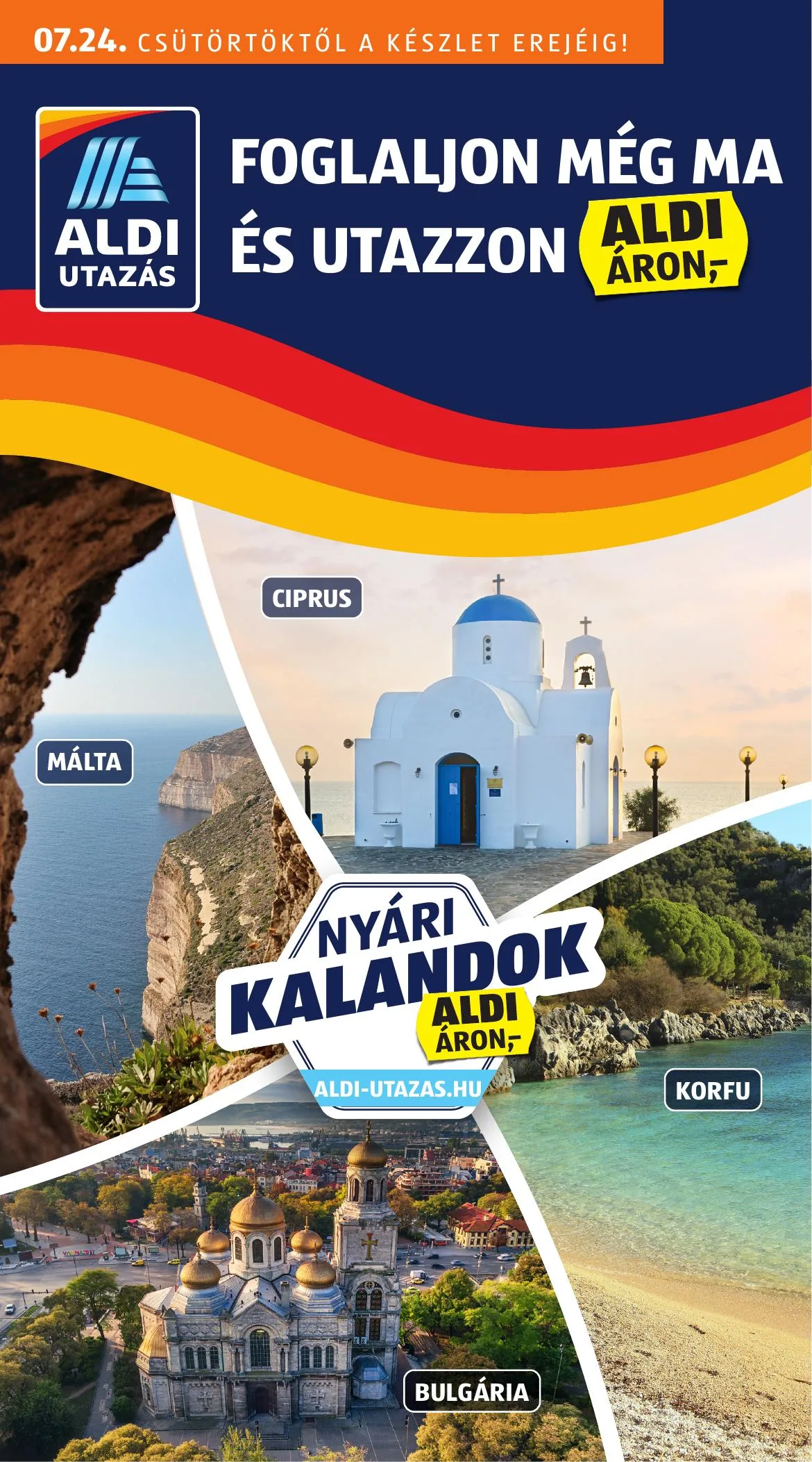 Aldi akciós újság Utazas 07.24–07.24