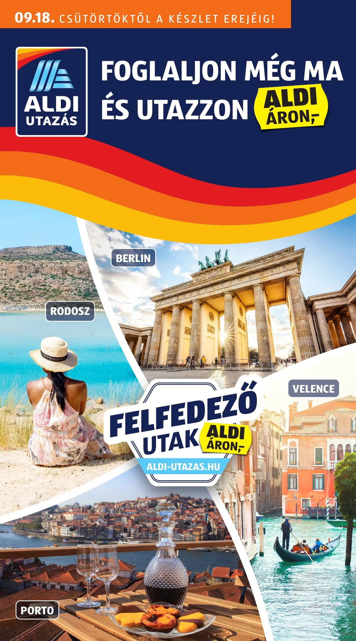 Aldi akciós újság Utazas 09.18–09.18