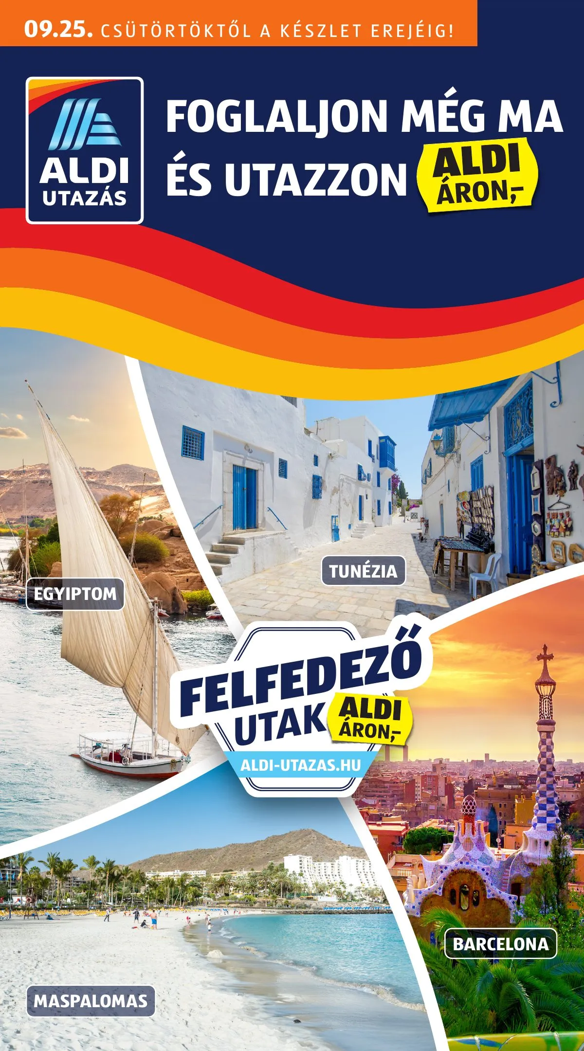 Aldi akciós újság Utazas 09.25–09.25