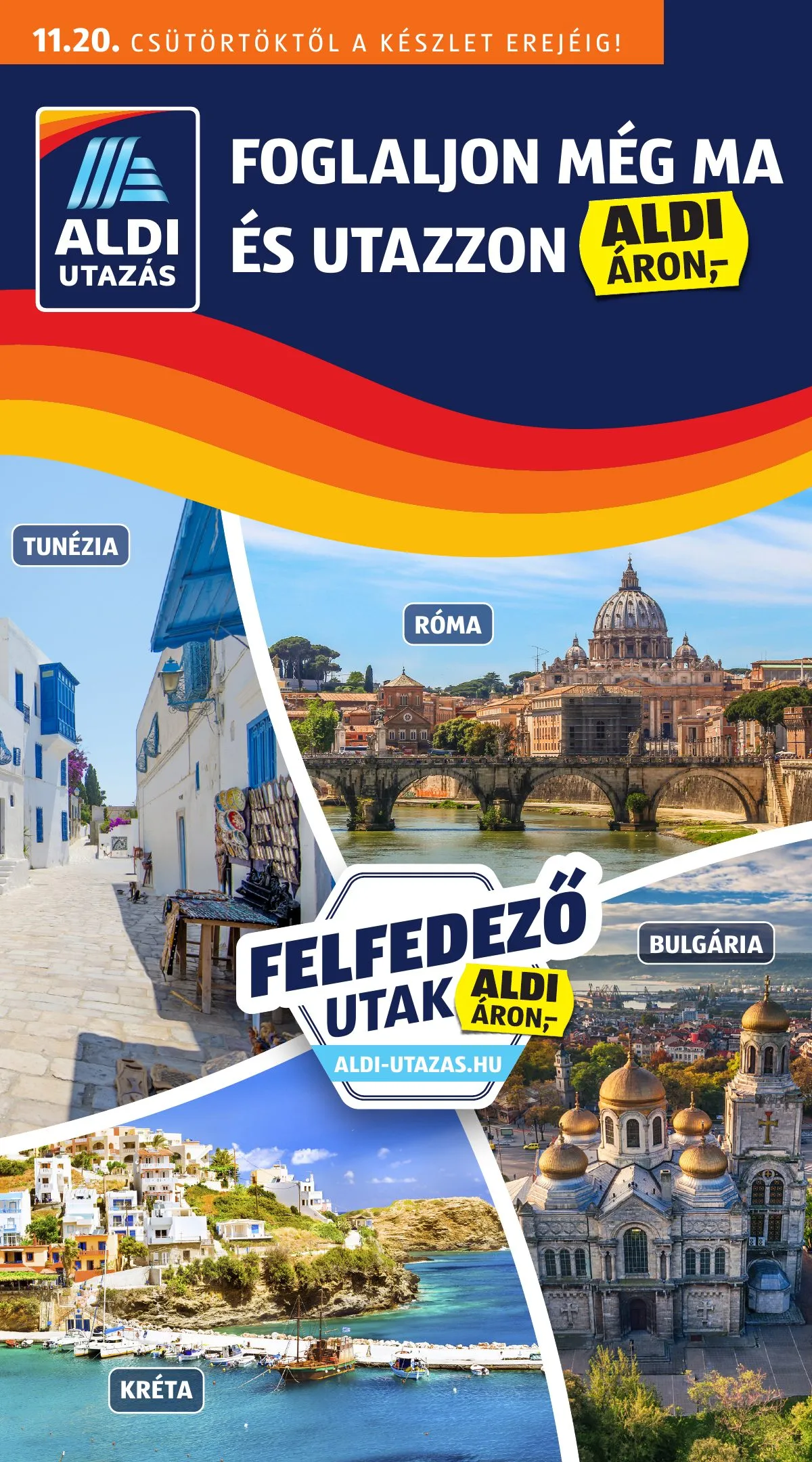Aldi akciós újság Utazas 11.20–11.20
