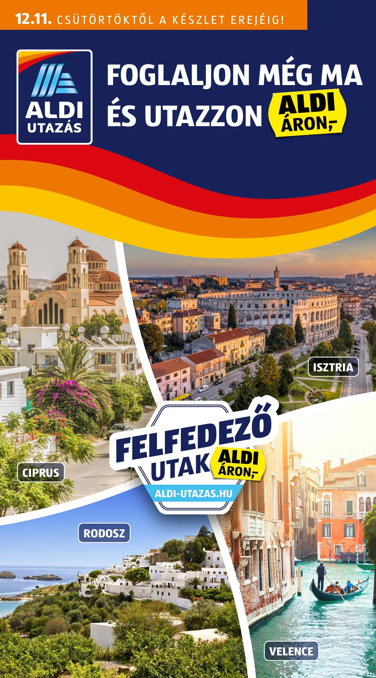Aldi akciós újság Utazas 12.11–12.11