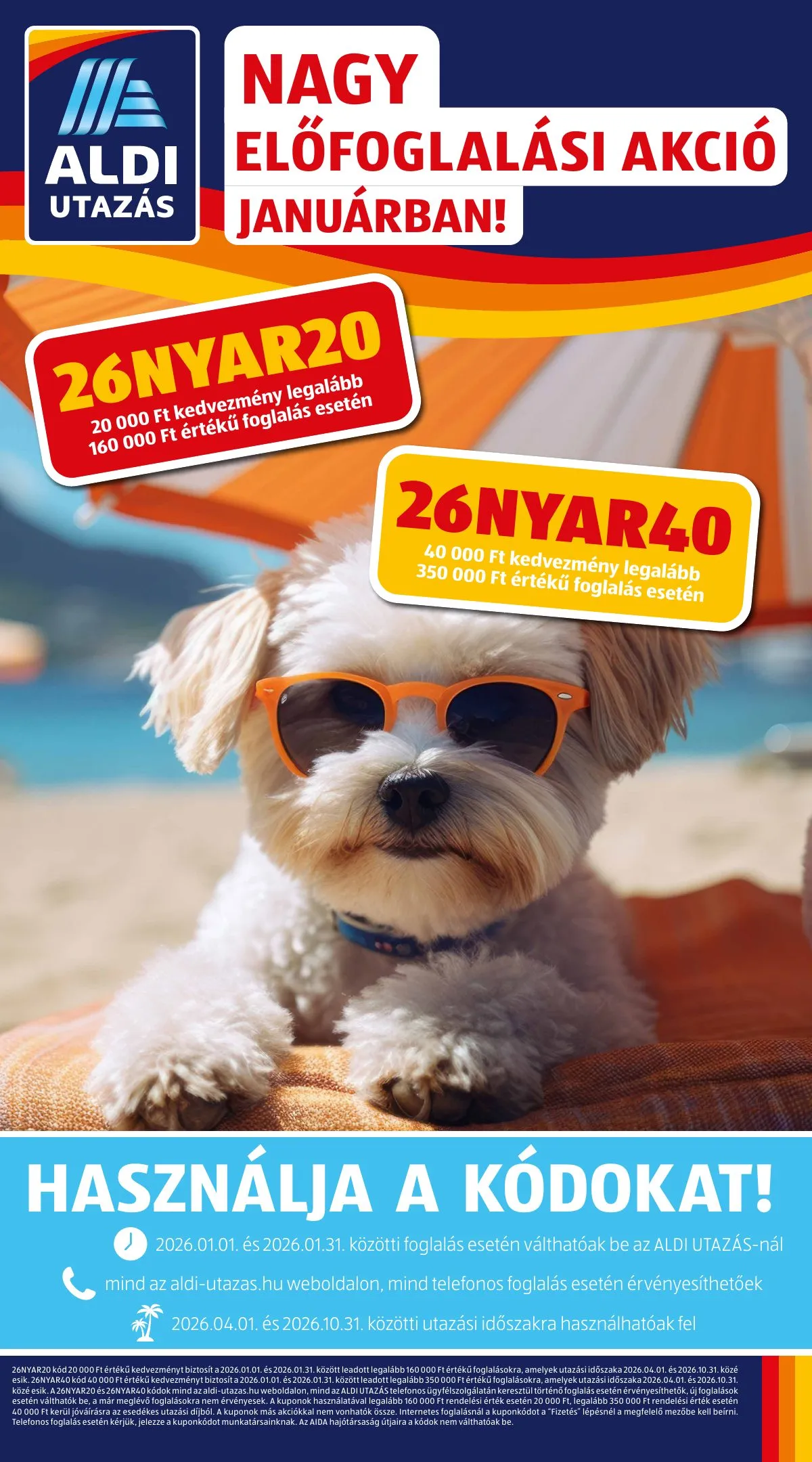 Aldi akciós újság Utazas 01.22–01.22