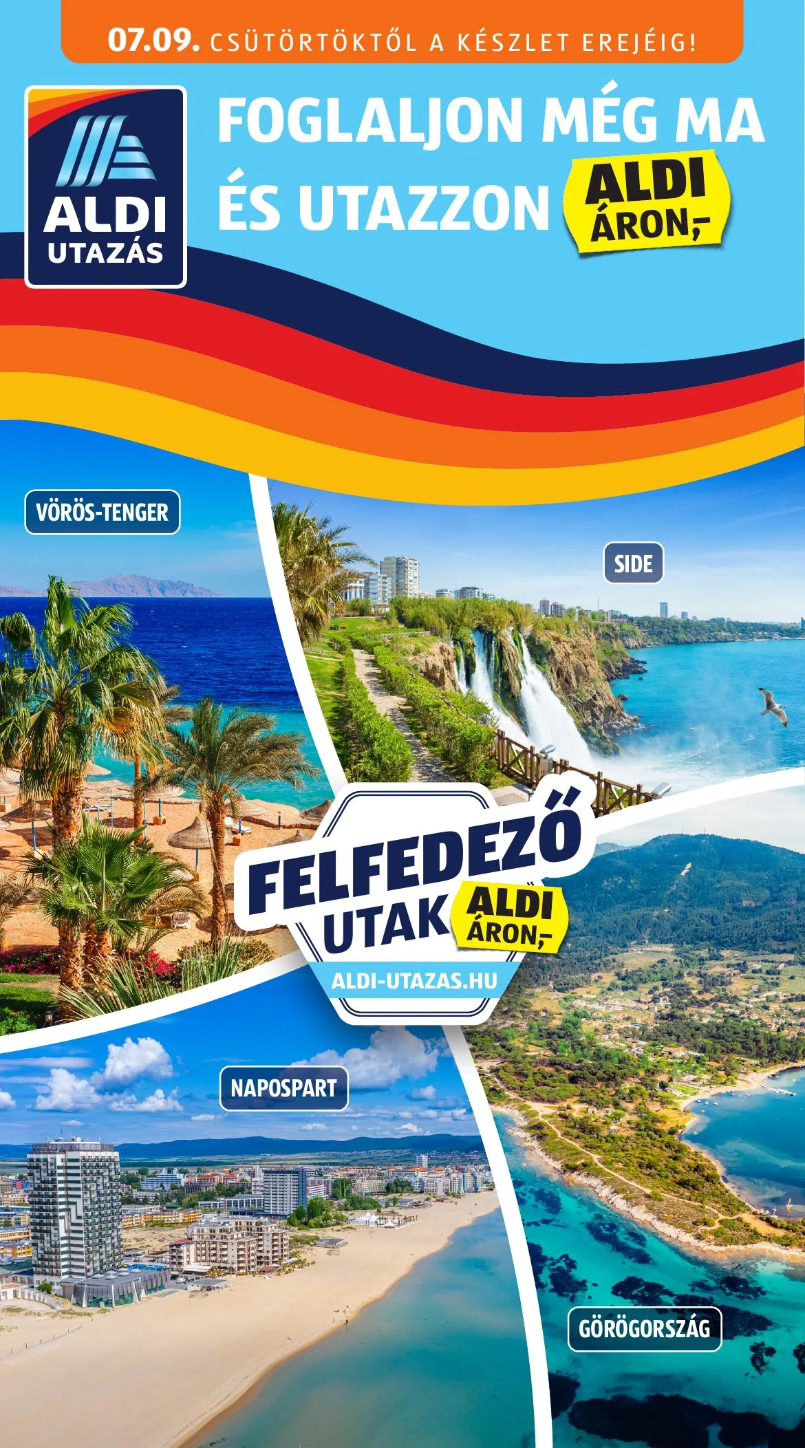 Aldi akciós újság Utazas 07.09–07.09