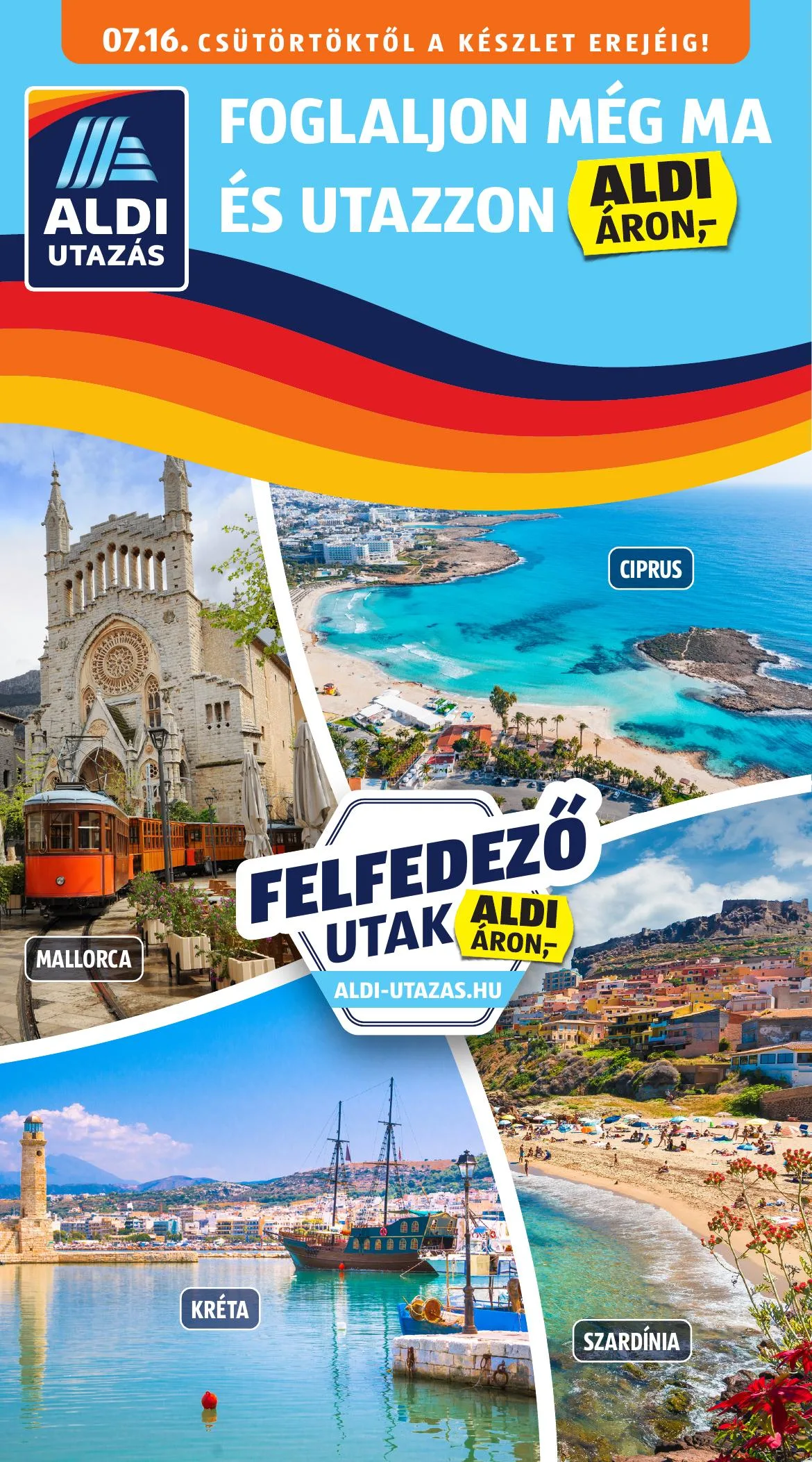 Aldi akciós újság Utazas 07.16–07.16