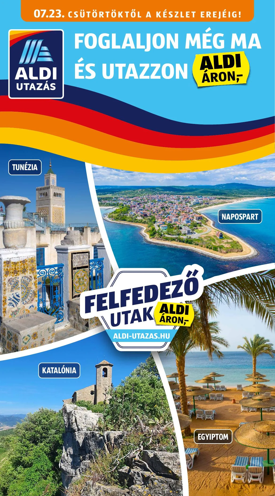 Aldi akciós újság Utazas 07.23–07.23