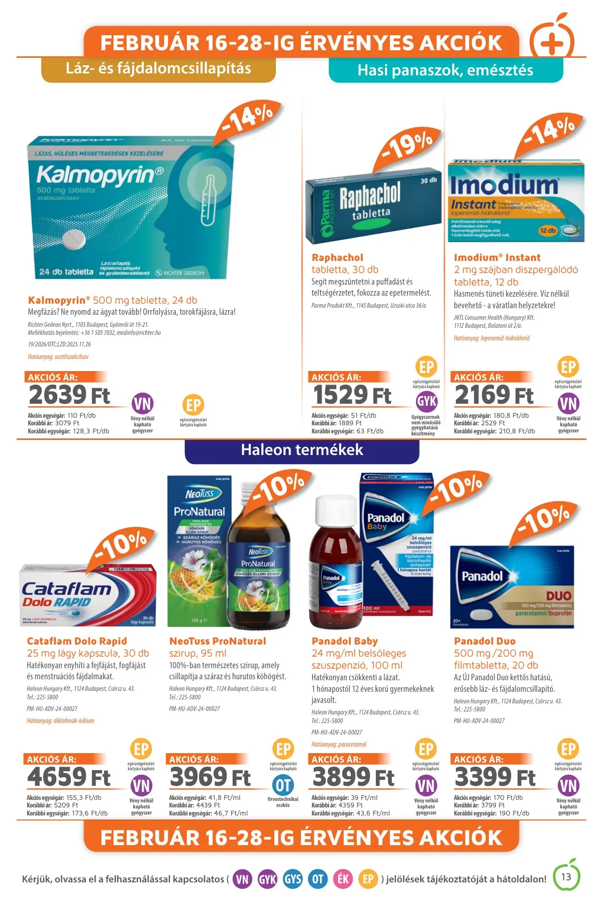 Alma akciós újság Gyogyszertar 02.01–02.28 – 13. oldal