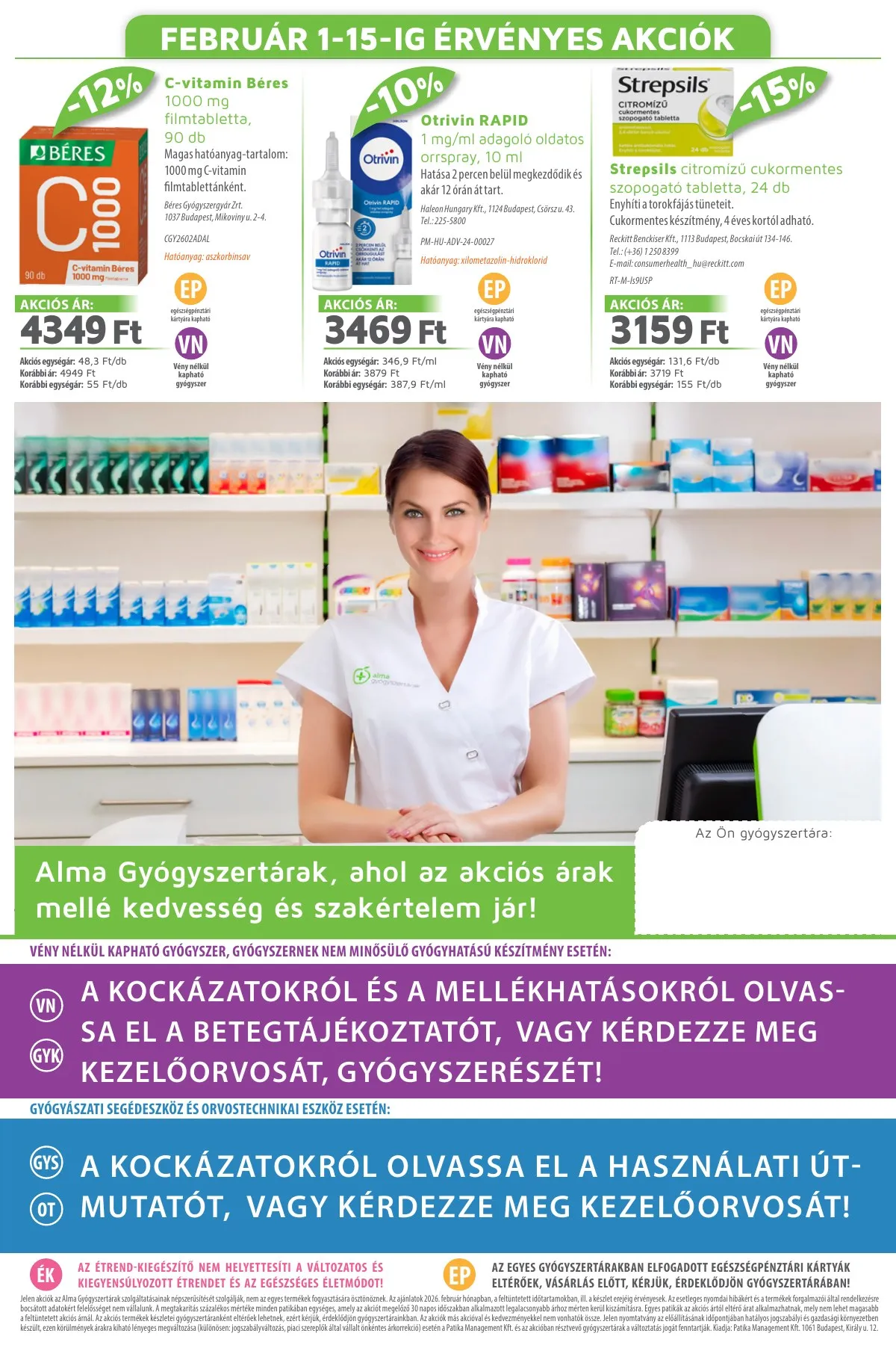 Alma akciós újság Gyogyszertar 02.01–02.28 – 20. oldal