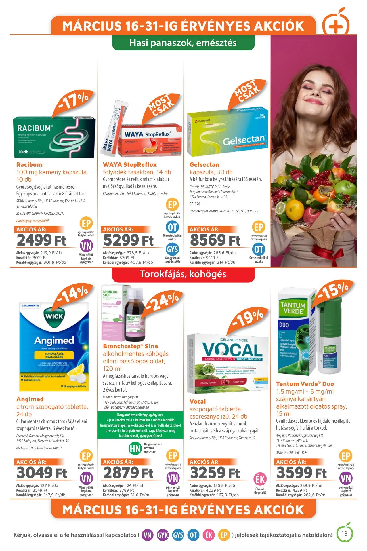 Alma akciós újság Gyogyszertar 03.01–03.31 – 13. oldal