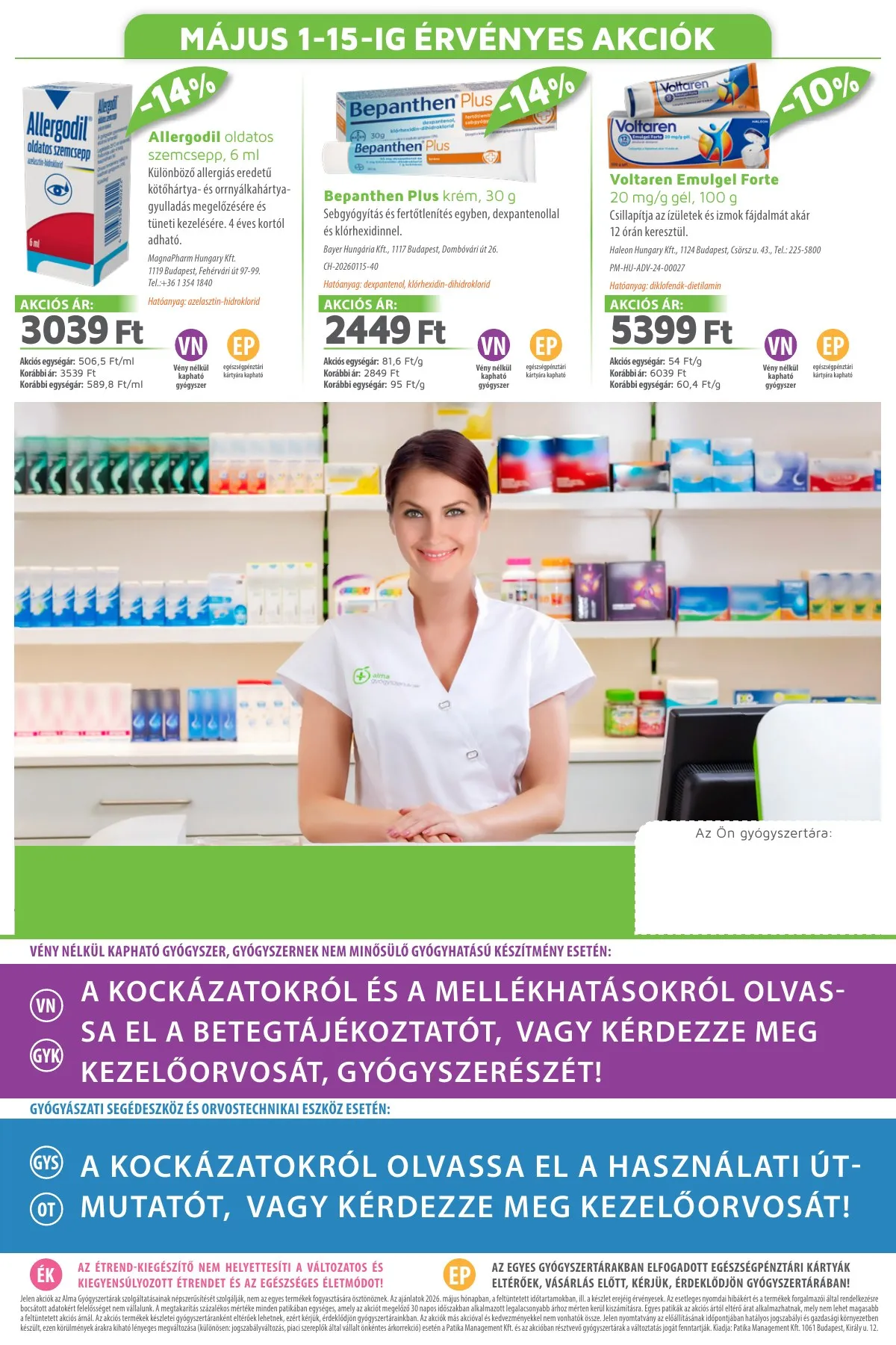 Alma akciós újság Gyogyszertar 05.01–05.31 – 20. oldal