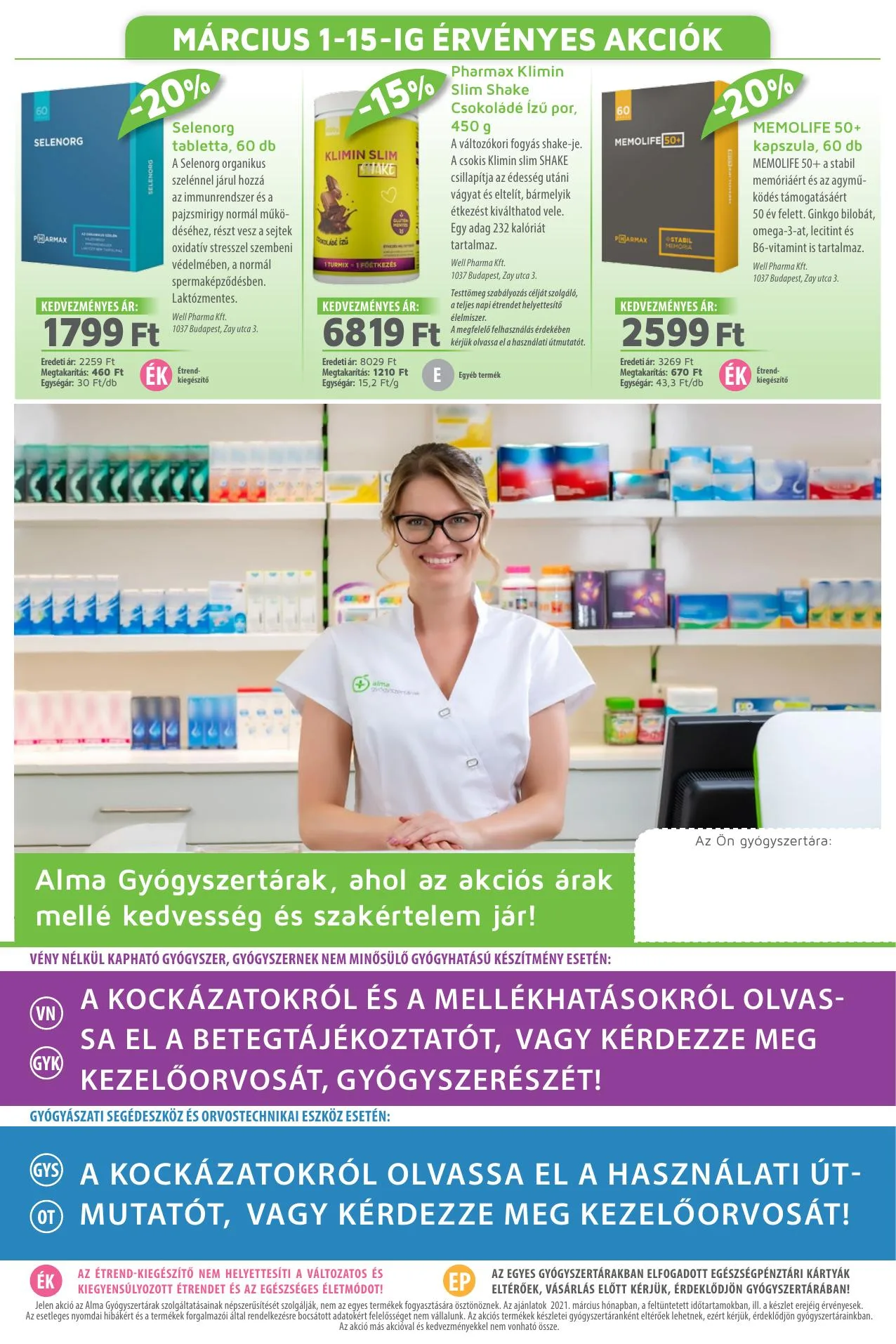 Alma akciós újság Patika 03.01–03.31 – 11. oldal
