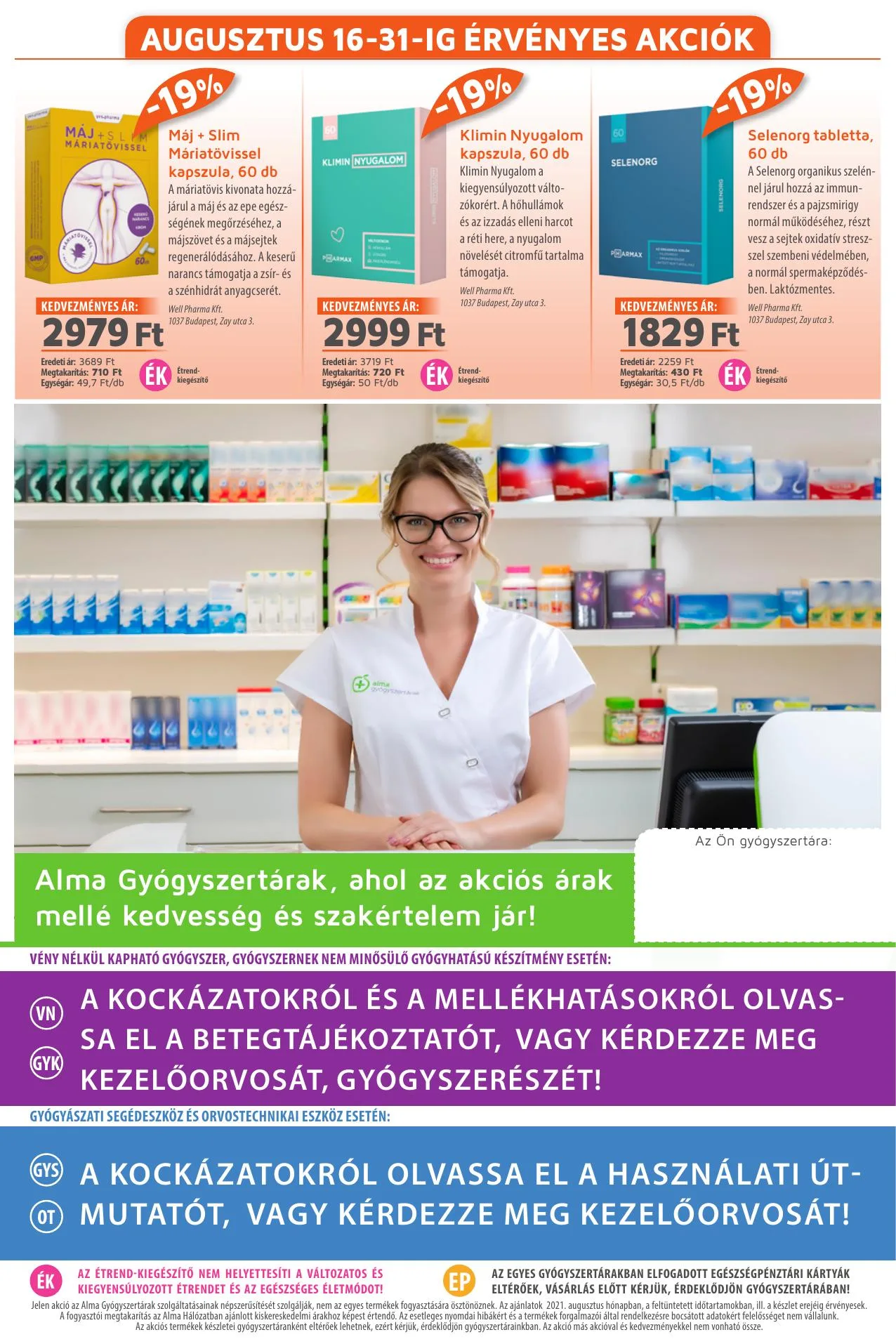 Alma akciós újság Patika 08.01–08.31 – 11. oldal