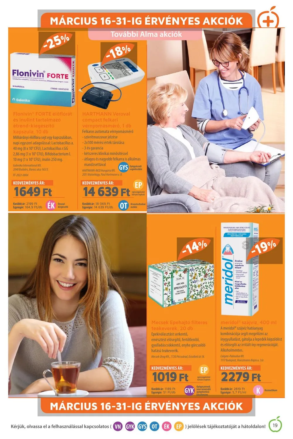 Alma akciós újság Patika 03.01–03.31 – 19. oldal