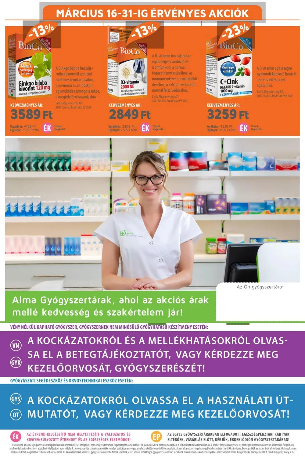 Alma akciós újság Patika 03.01–03.31 – 20. oldal