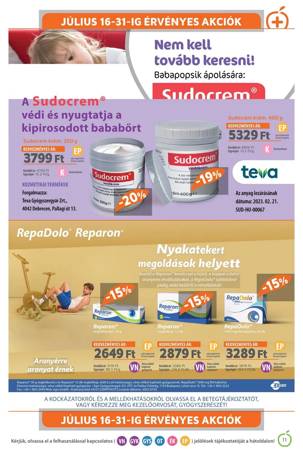 Alma akciós újság Patika 07.01–07.31 – 11. oldal