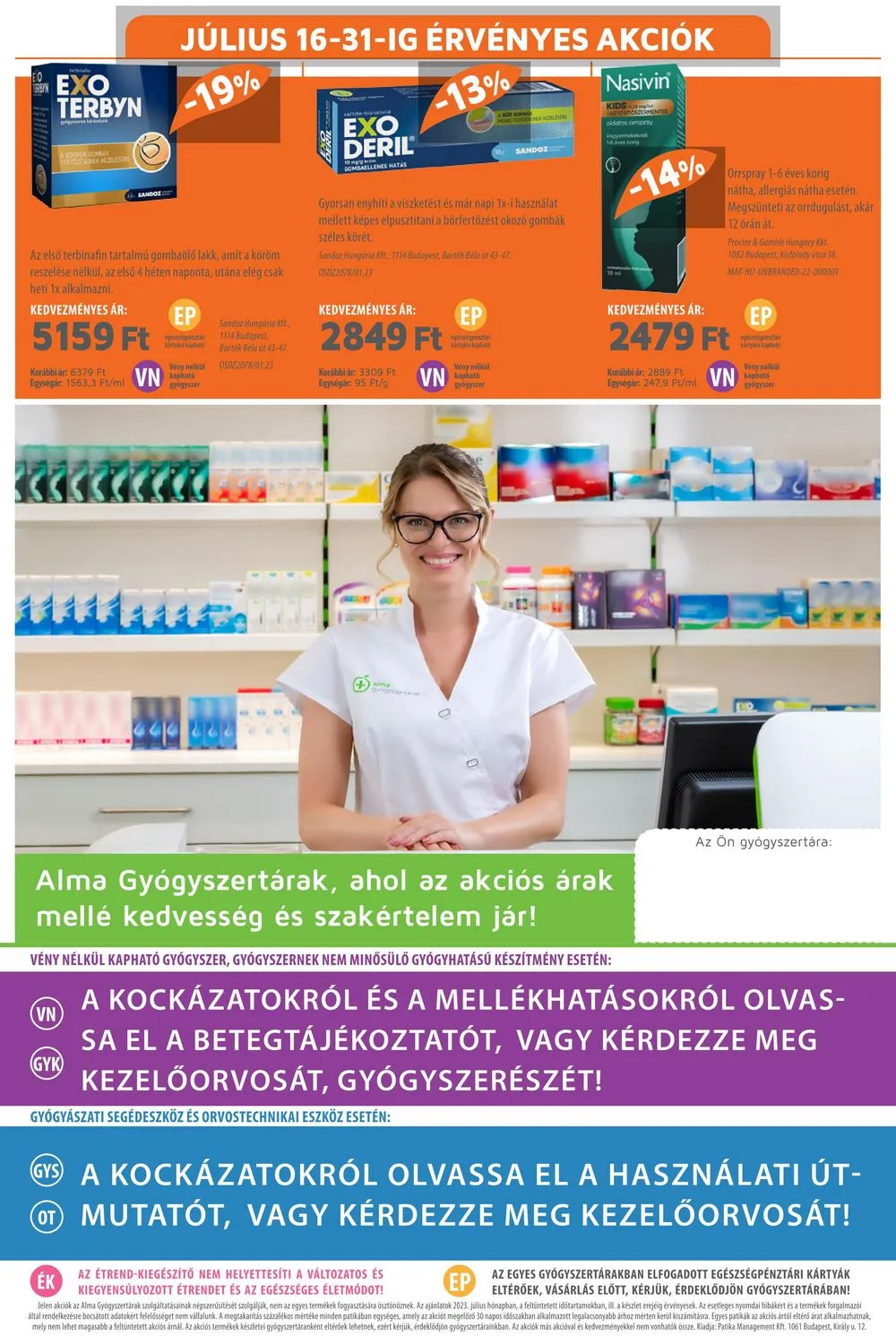 Alma akciós újság Patika 07.01–07.31 – 20. oldal