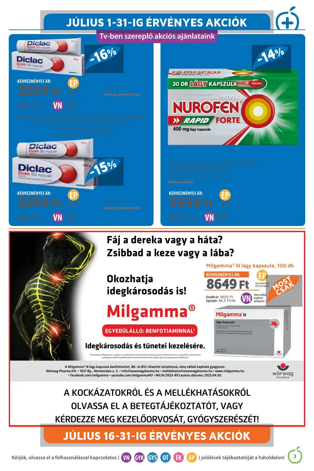 Alma akciós újság Patika 07.01–07.31 – 3. oldal