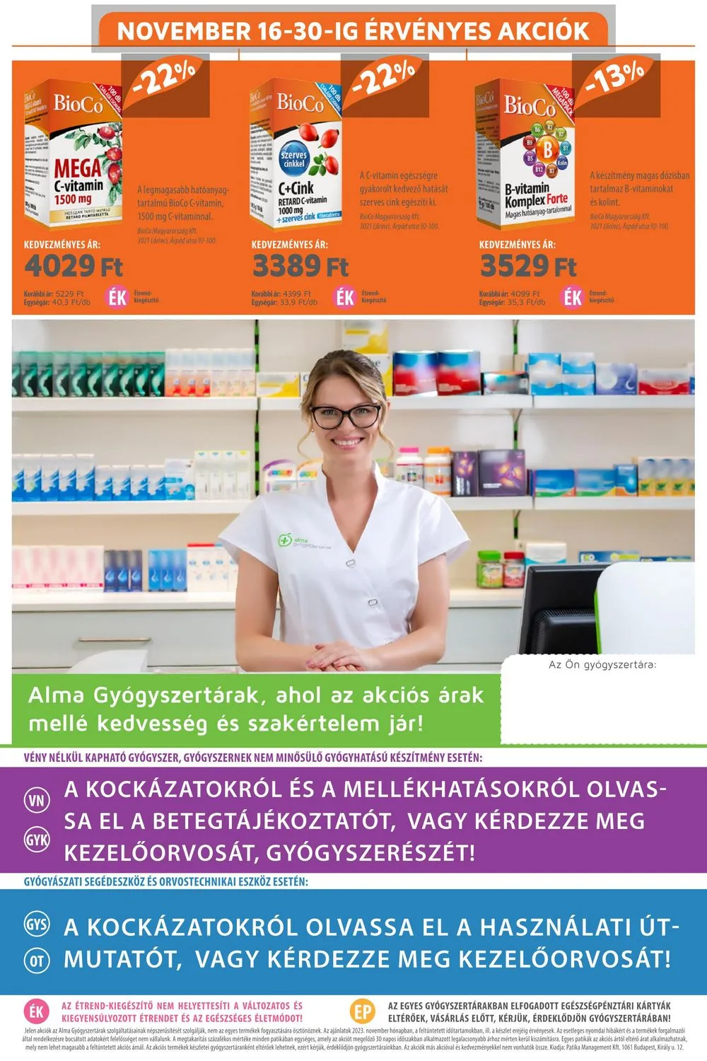 Alma akciós újság Patika 11.01–11.30 – 20. oldal