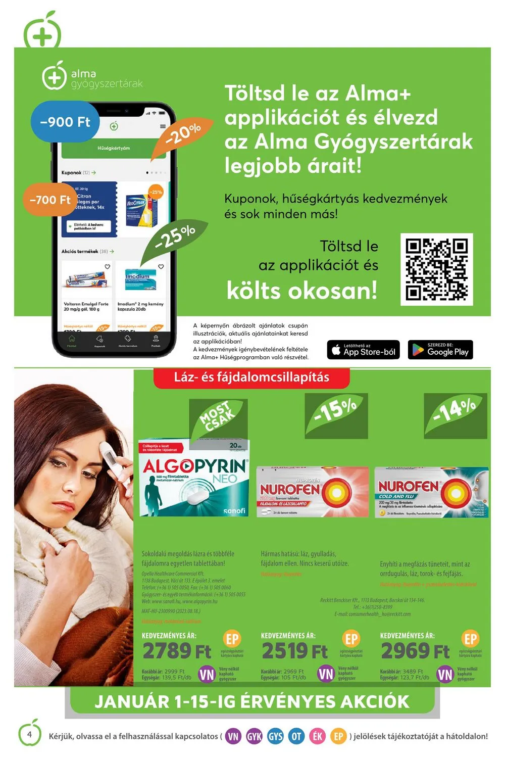 Alma akciós újság Patika 01.01–01.31 – 4. oldal