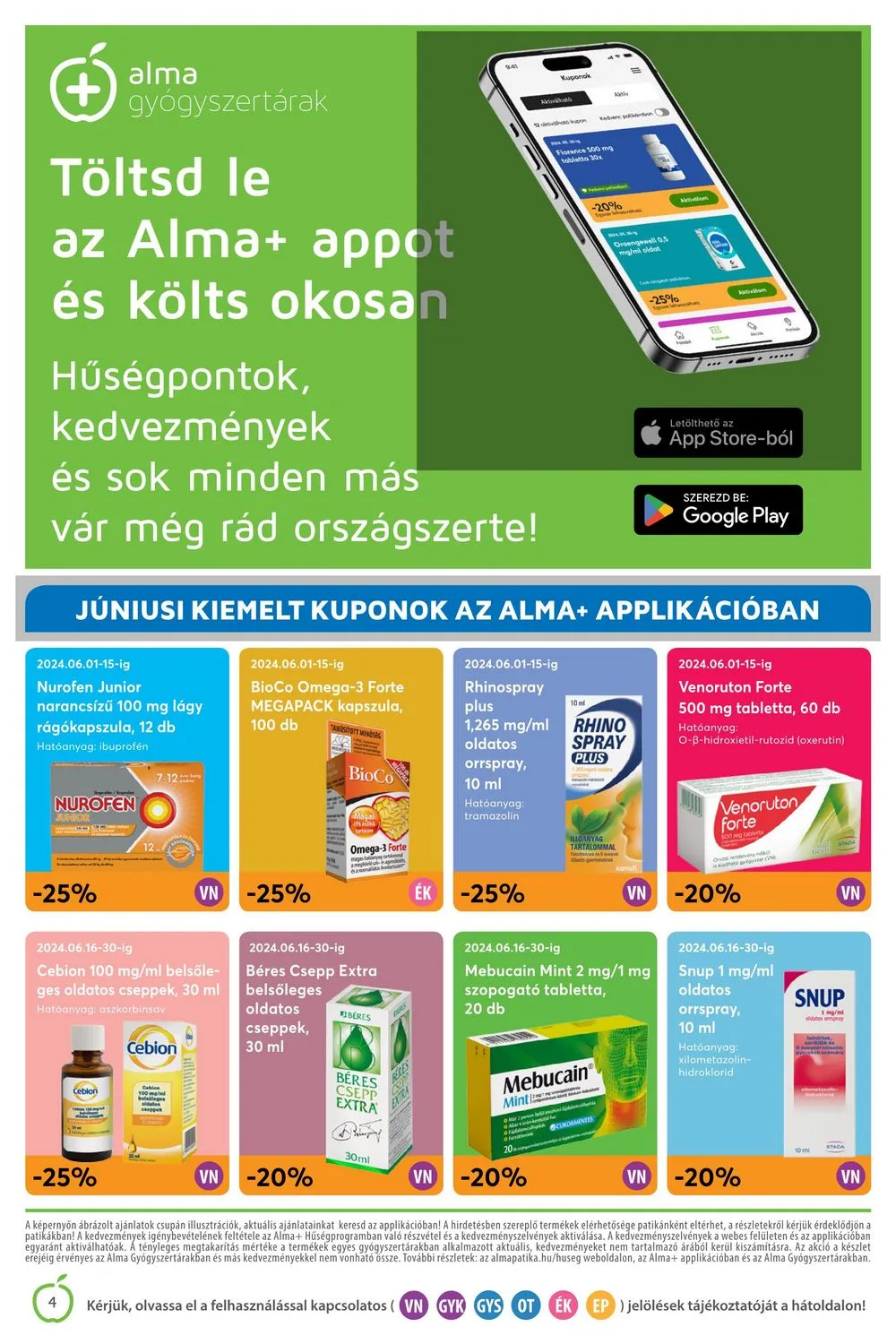 Alma akciós újság Patika 06.01–06.30 – 4. oldal