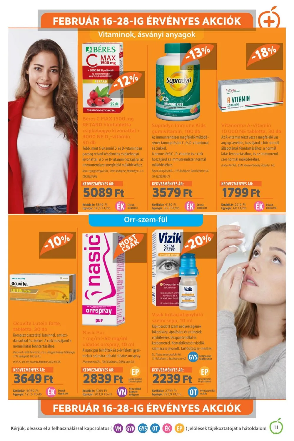 Alma akciós újság Patikak 02.01–02.28 – 11. oldal