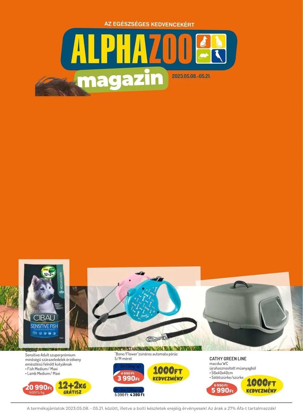 Alphazoo akciós újság 05.08–05.21