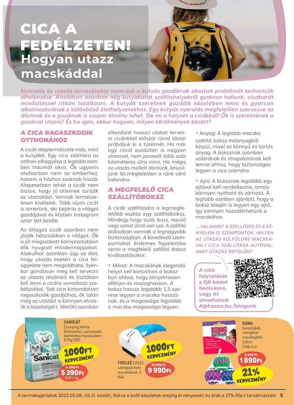 Alphazoo akciós újság 05.08–05.21 – 9. oldal