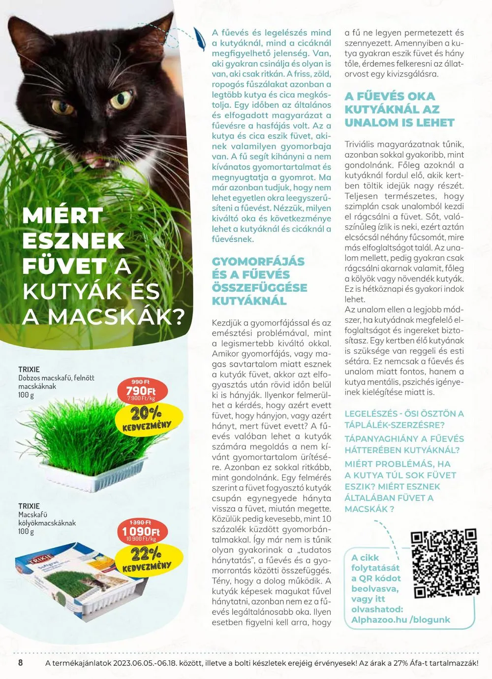 Alphazoo akciós újság 06.05–06.18 – 8. oldal