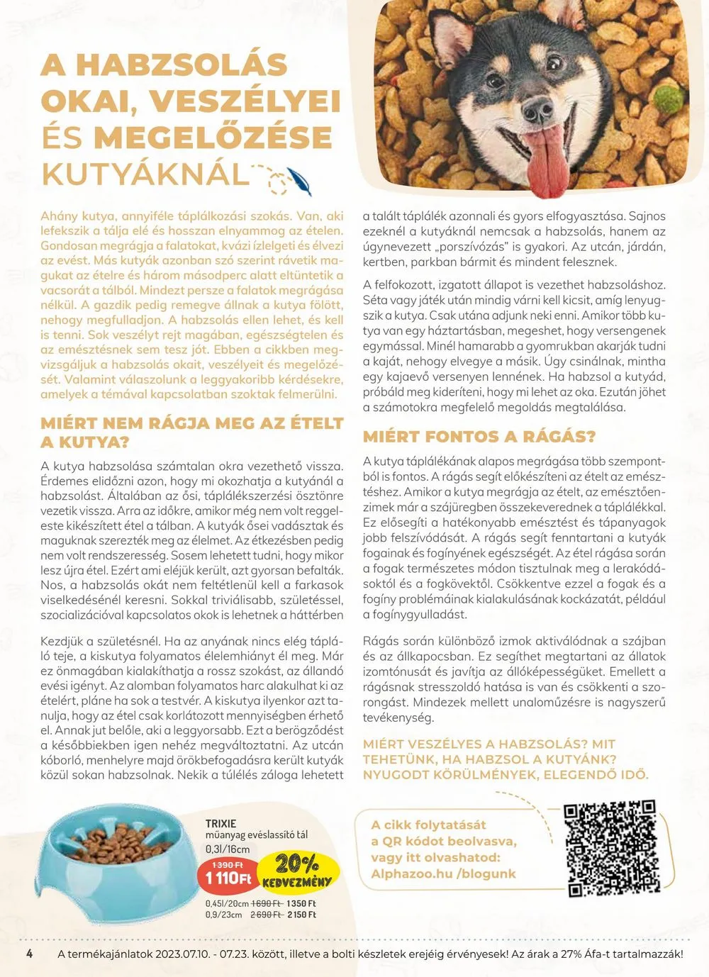 Alphazoo akciós újság 07.10–07.23 – 4. oldal