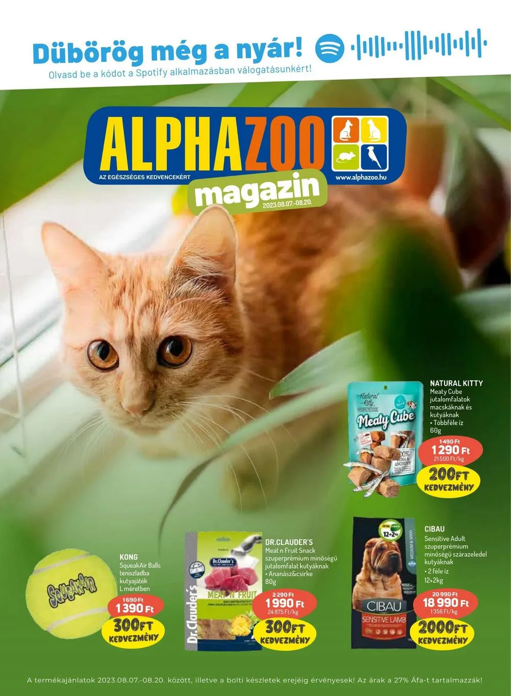 Alphazoo akciós újság 08.07–08.20