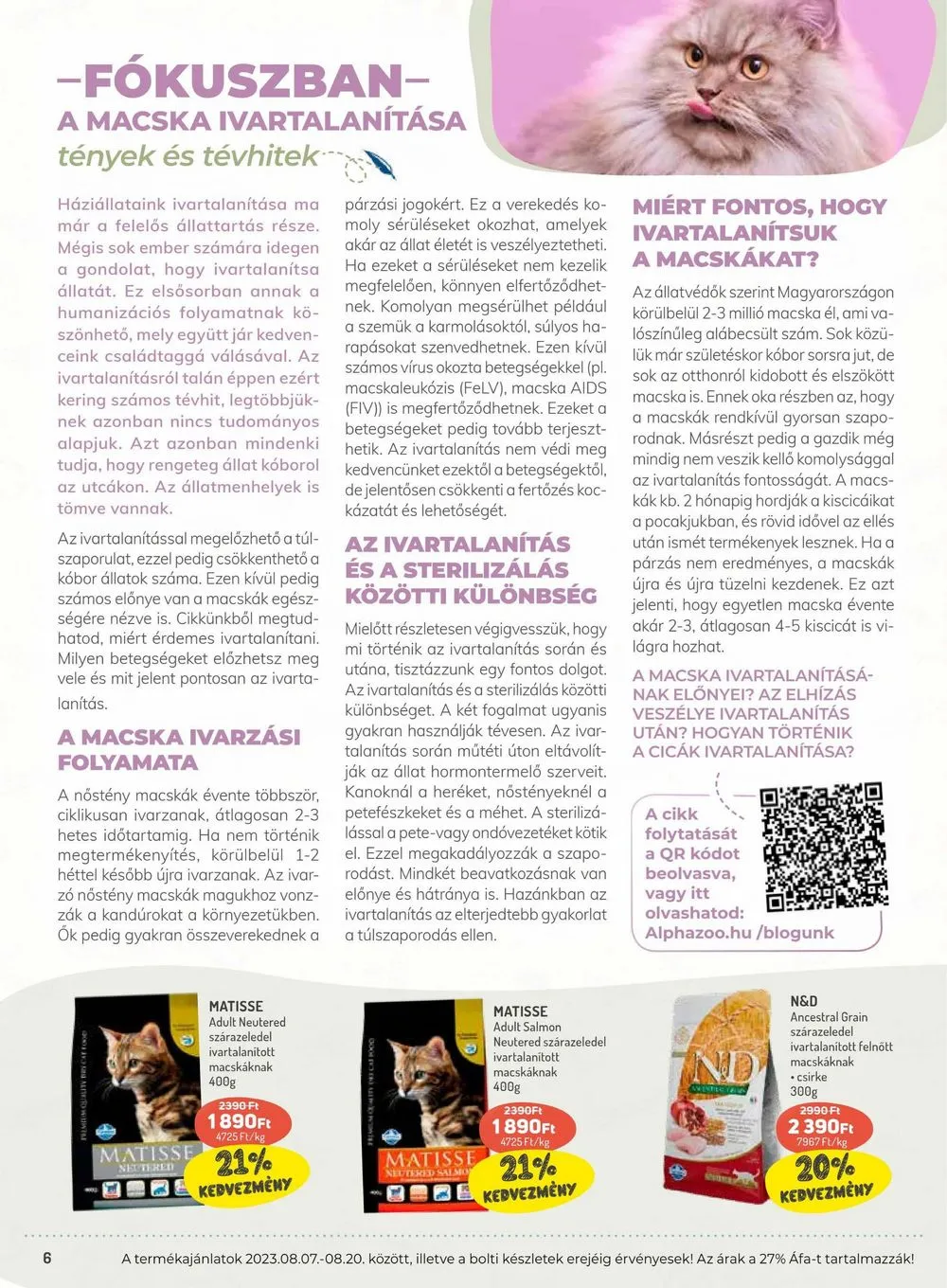 Alphazoo akciós újság 08.07–08.20 – 6. oldal