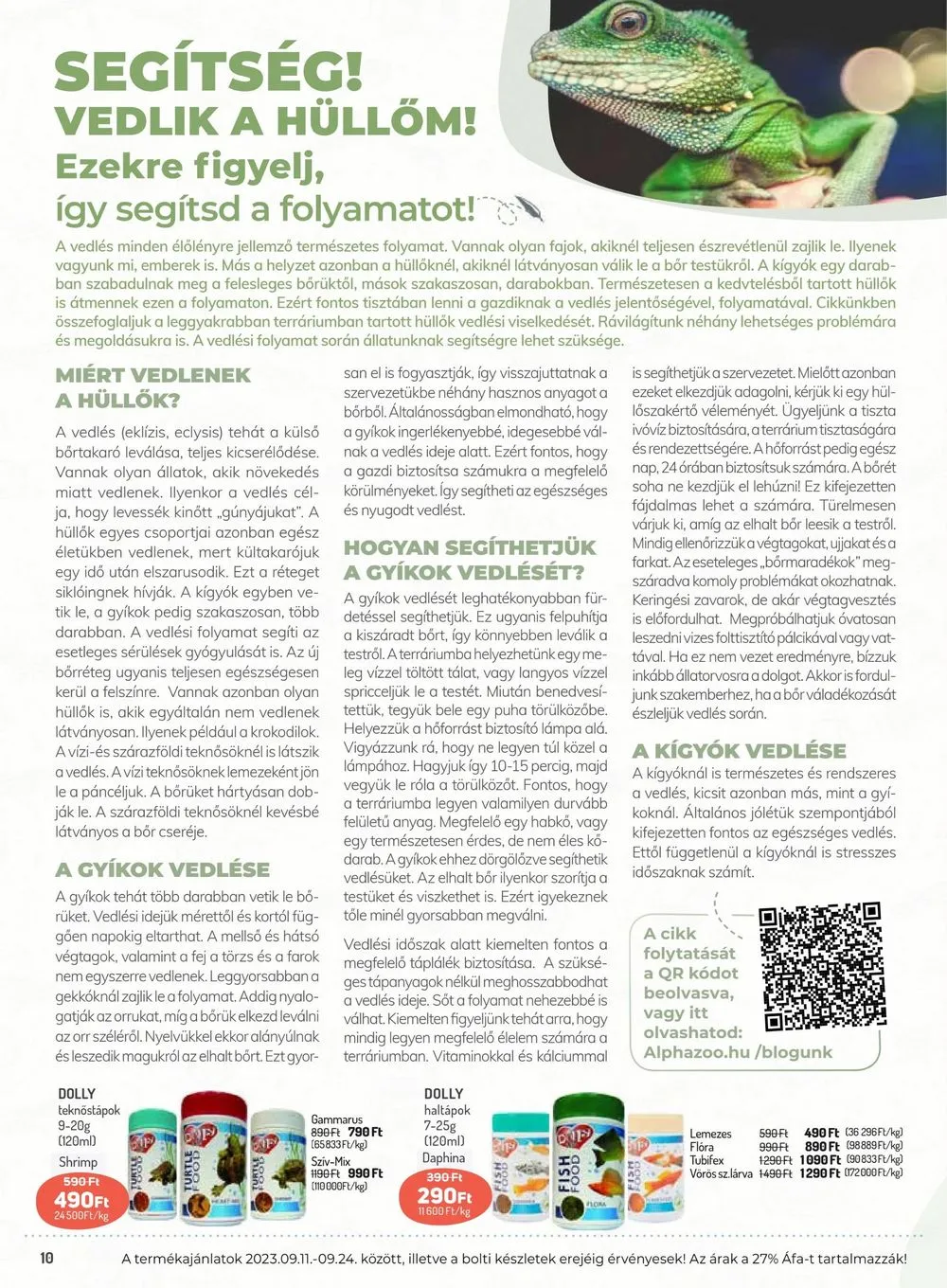 Alphazoo akciós újság 09.11–09.24 – 10. oldal
