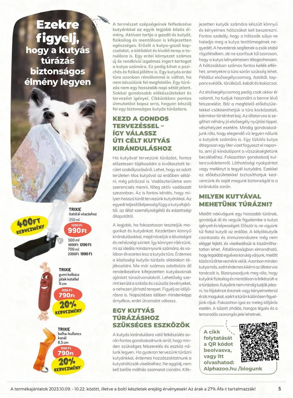 Alphazoo akciós újság 10.09–10.22 – 5. oldal